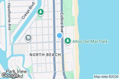 Map image of the property - 7700 Collins Ave