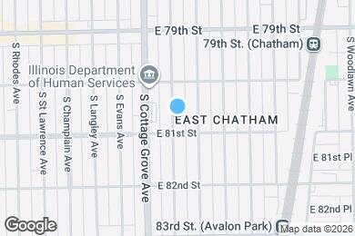 Map image of the property - 8043 S Maryland Ave