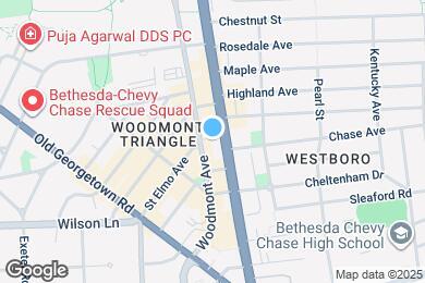 Map image of the property - 8001 Woodmont Ave