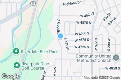Map image of the property - 4676 S Ridgeline Dr