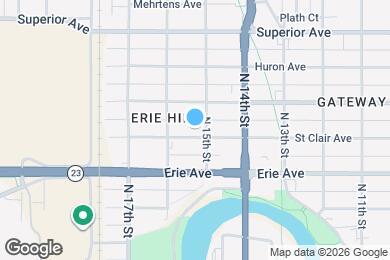 Map image of the property - 1510 Saint Clair Ave
