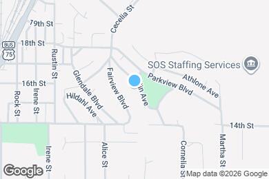 Map image of the property - 1529 Carlin Ave