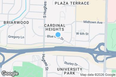 Map image of the property - 6601 Bluebird Drive