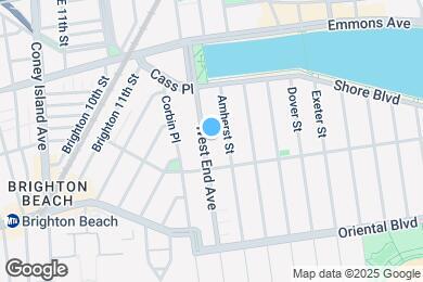 Map image of the property - 65 West End Ave