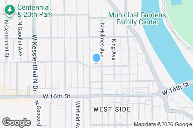 Map image of the property - 2714 W 18th St