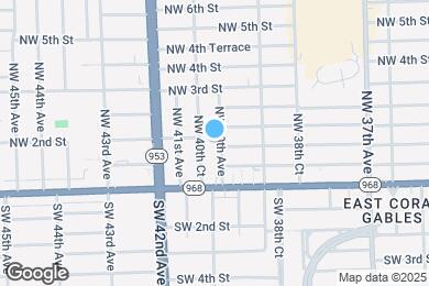 Map image of the property - 110 NW 40th Ave