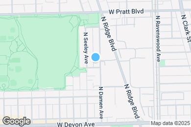 Map image of the property - 6606 N Damen Ave