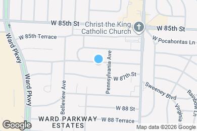 Map image of the property - 609 W 86th Terrace