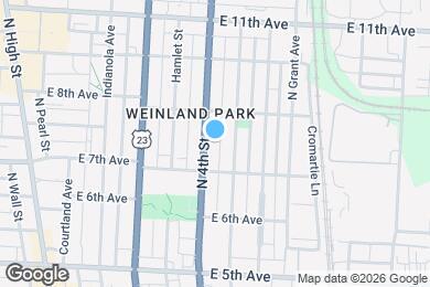 Map image of the property - 1354 N 4th St