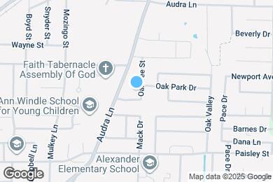 Map image of the property - 1115 Oak Tree Drive