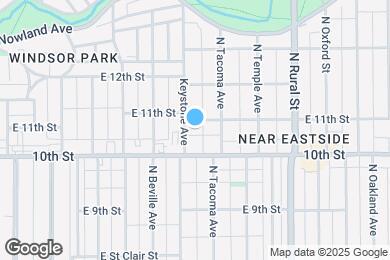 Map image of the property - 1029 N Keystone Ave
