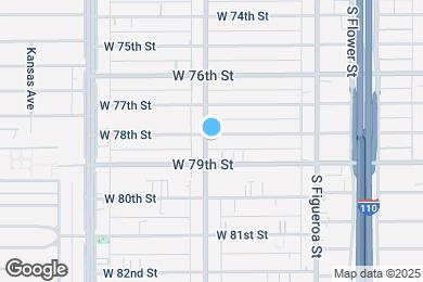 Map image of the property - 7800 S Hoover St