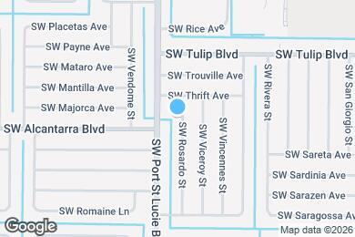 Map image of the property - 3526 SW Rosardo St