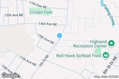 Map image of the property - 1339 5th St NE