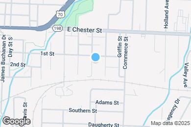 Map image of the property - 212 Vance Ave