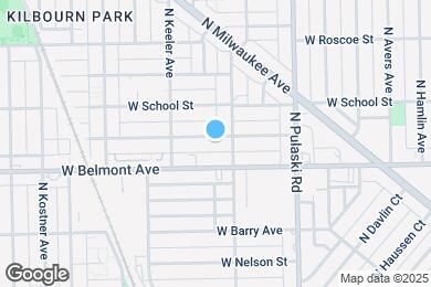Map image of the property - 4115 W Melrose St