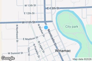 Map image of the property - 116 East Madison Street