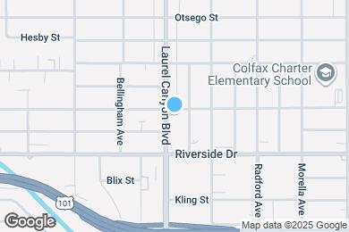Map image of the property - 4854 Laurel Canyon Blvd