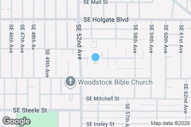 Map image of the property - 5320 SE Schiller Street