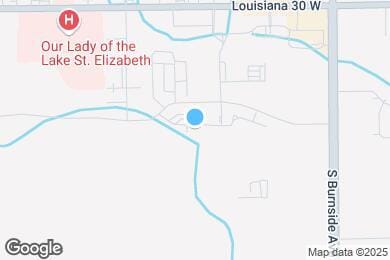 Map image of the property - The Oaks at Riverbend