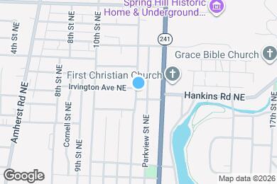 Map image of the property - 1016 11th St NE