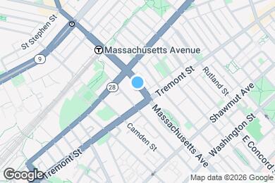 Map image of the property - 475 Massachusetts Ave