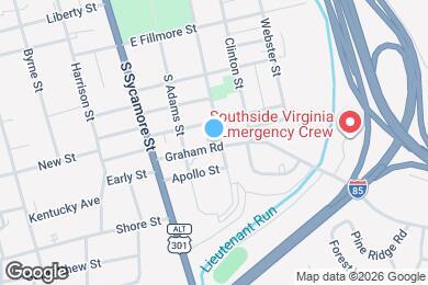 Map image of the property - 616 S Jefferson St