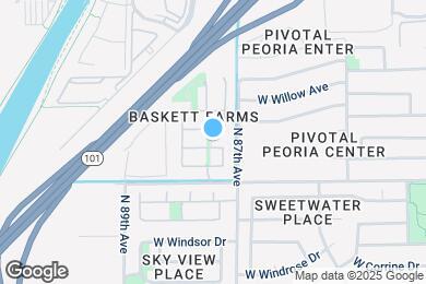 Map image of the property - 8750 W Surrey Ave