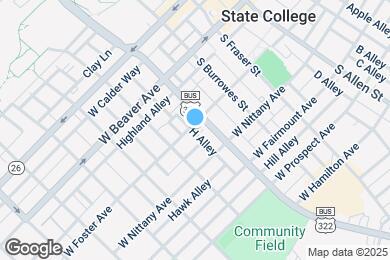 Map image of the property - 412 W Foster Ave
