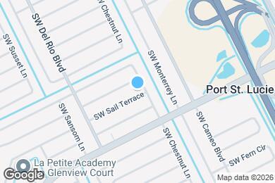Map image of the property - 607 SW Sail Terrace