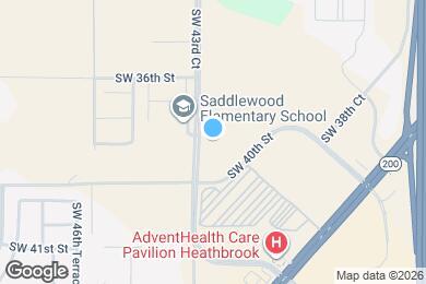 Map image of the property - 3821 SW 43rd Ct