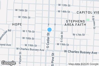 Map image of the property - 1705 S Cedar St