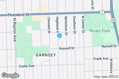 Map image of the property - 1414 Highland Ave
