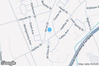 Map image of the property - Hill Terrace Apartments