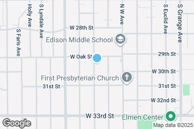 Map image of the property - 2208 S Hawthorne Ave