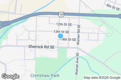 Map image of the property - 1504 14th St SE