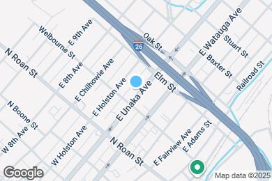 Map image of the property - 209 E Unaka Ave