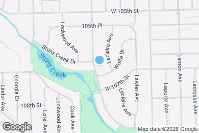 Map image of the property - 10657 Laramie Ave