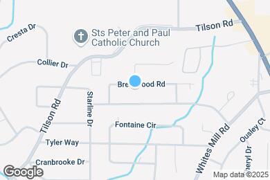 Map image of the property - 2497 Brentwood Rd