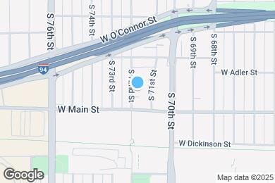 Map image of the property - 510 S 72nd St