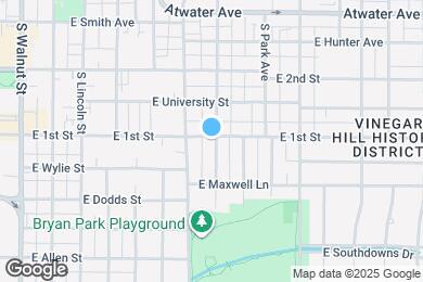 Map image of the property - 620 E 1st St
