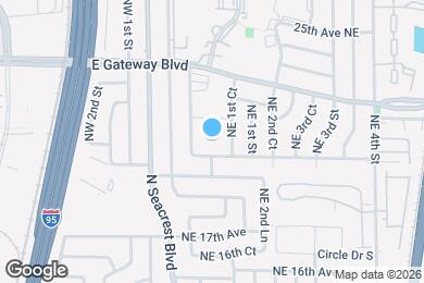 Map image of the property - 2111 NE 1st Ct