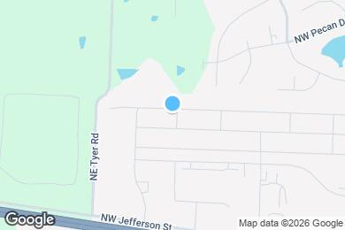 Map image of the property - 1601 NW Hilltop Ln