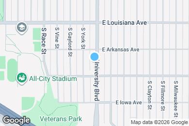 Map image of the property - 1449 S University Blvd