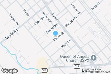 Map image of the property - 2421 Pecan St