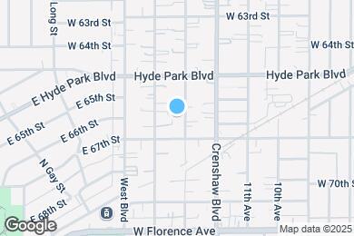 Map image of the property - 6561 S Victoria Ave