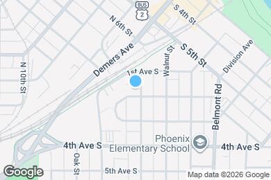 Map image of the property - 602 2nd Ave S