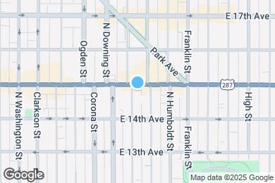 Map image of the property - 1210 E Colfax Ave