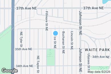 Map image of the property - 3545 Pierce St NE