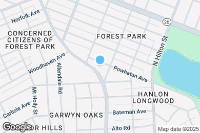 Map image of the property - 3507 Powhatan Ave